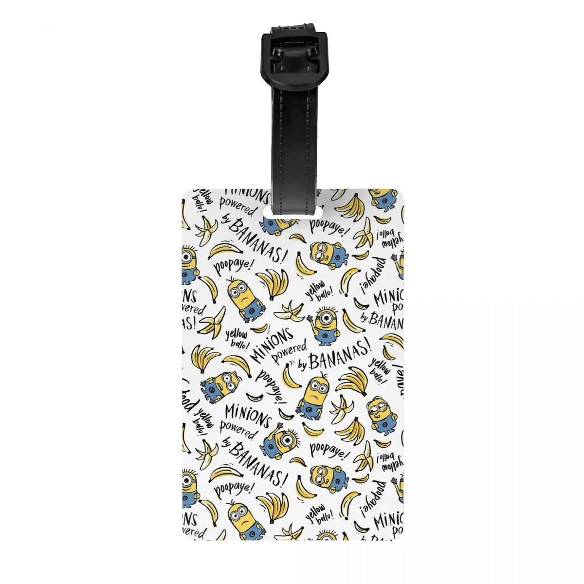 

Custom M-Minions Anime Cute Luggage Tag Privacy Protection Funny Cartoon Baggage Tags Travel Bag Labels Suitcase