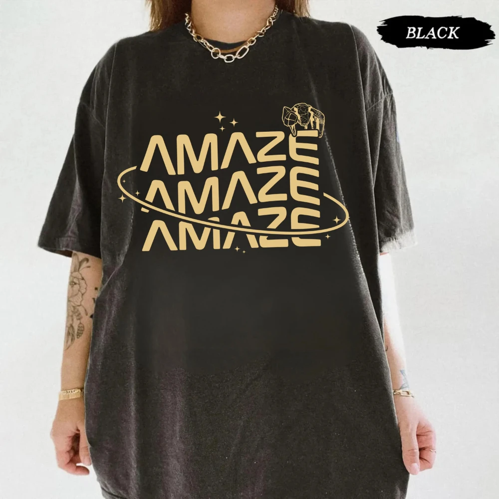 Project Hail Mary Inspired Amaze Shirt Camiseta con gráfico de manga corta para mujer, camisetas para verano, unisex, para todas las estaciones