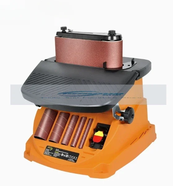 Vertical Drum Belt Wood Sander Oscillating Spindle Sander for Curved Surface Woodworking Grinding Tools Polisher 2000RPM