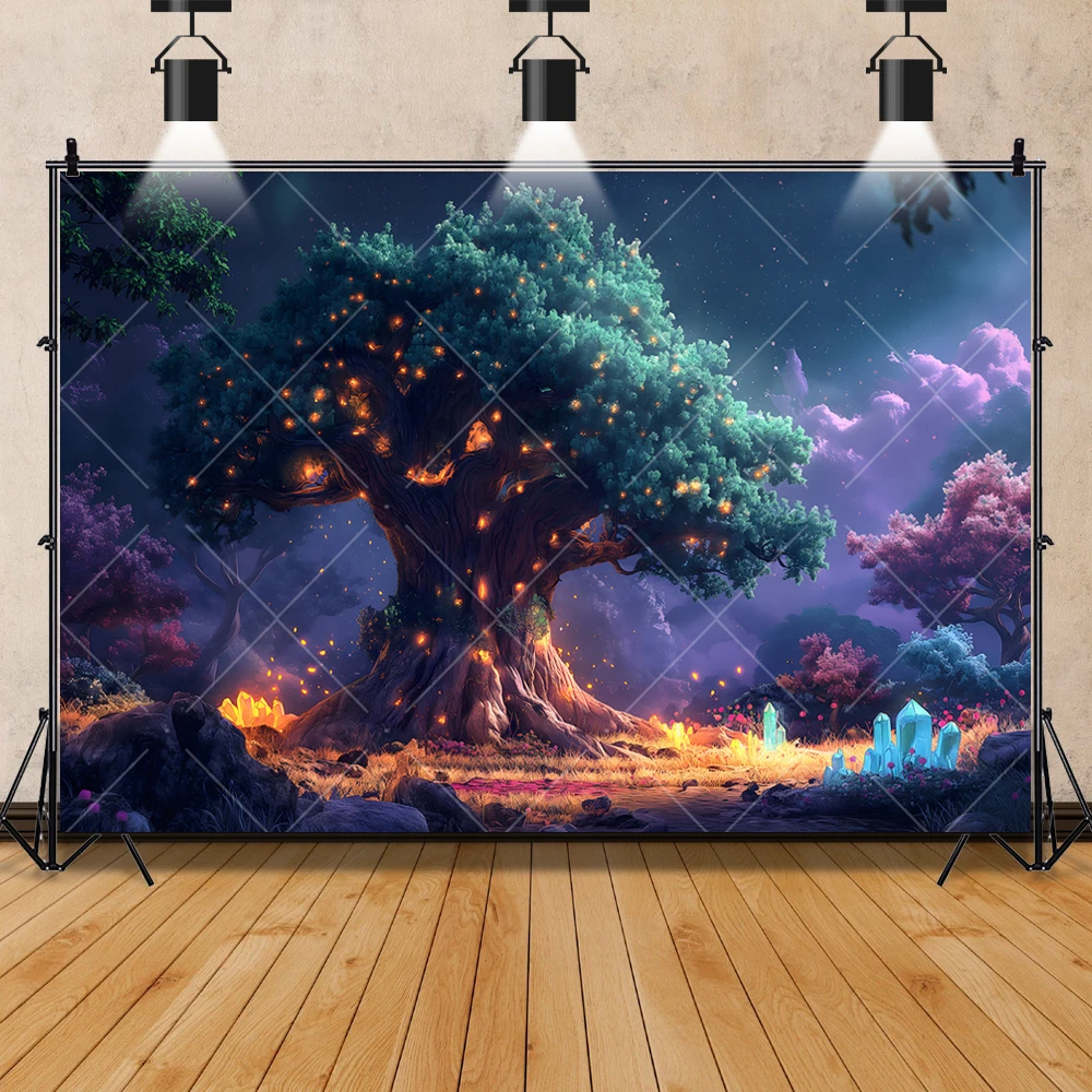 Dream Forest Mystery Fairy Tale Wonderland Kids Gift Birthday Party Backdrop Custom Baby Room Decor Photography Props Background