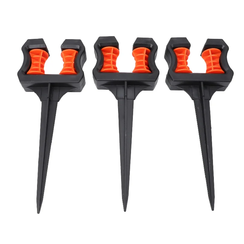 3Pcs Garden Hose Guide Spike 10.24in ABS Water Pipe Positioning Holder Roller for Outdoor Garden Lawns Landscape Watering view 2