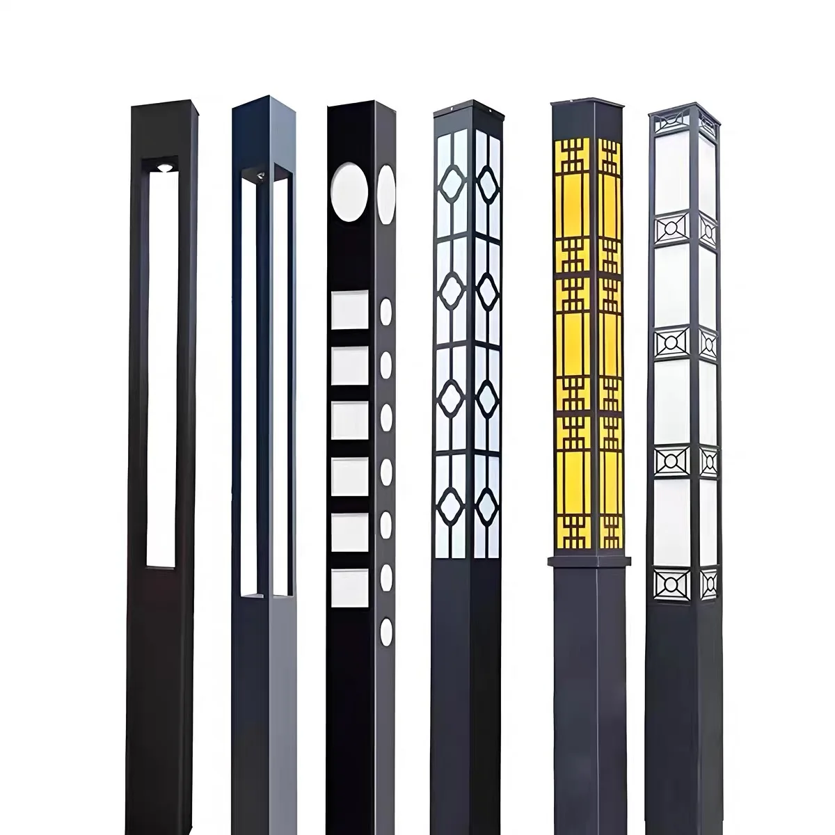 

Customized 3m Solar LED Garden Lights Steel Outdoor Square Landscape Street Light IP65 Rating Community Lighting