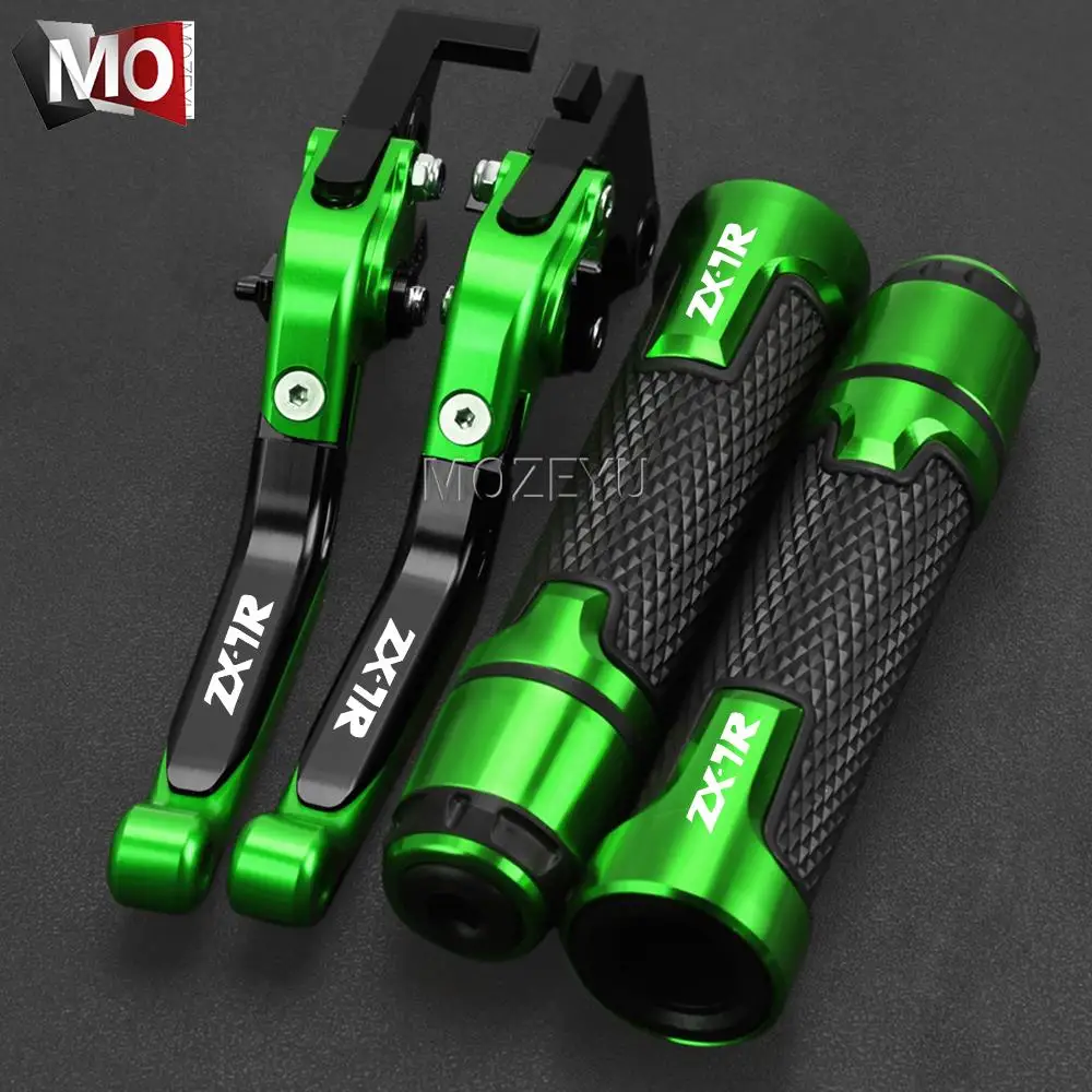 For KAWASAKI ZX7R ZX-7R ZX 7R 1989-2003 2002 2001 2000 1999 Motorcycle Aluminum Adjustable Brake Clutch Levers & Handlebar grips