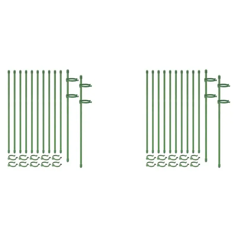 

A02M-40 Pack опорные колья для растений, регулируемые садовые одиночные стебли, цветочные опорные колья для цветов, опорные кольца для клетки для растений