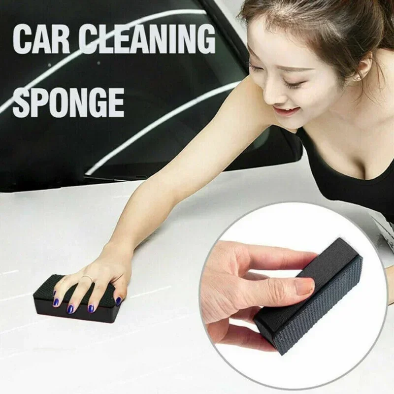 5/10pcs Car Wash Magic Clay Bar Pad Decontamination Sponge Block Cleaner Cleaning Eraser Wax Polish Pad Nano Scrubing Sponge view 4