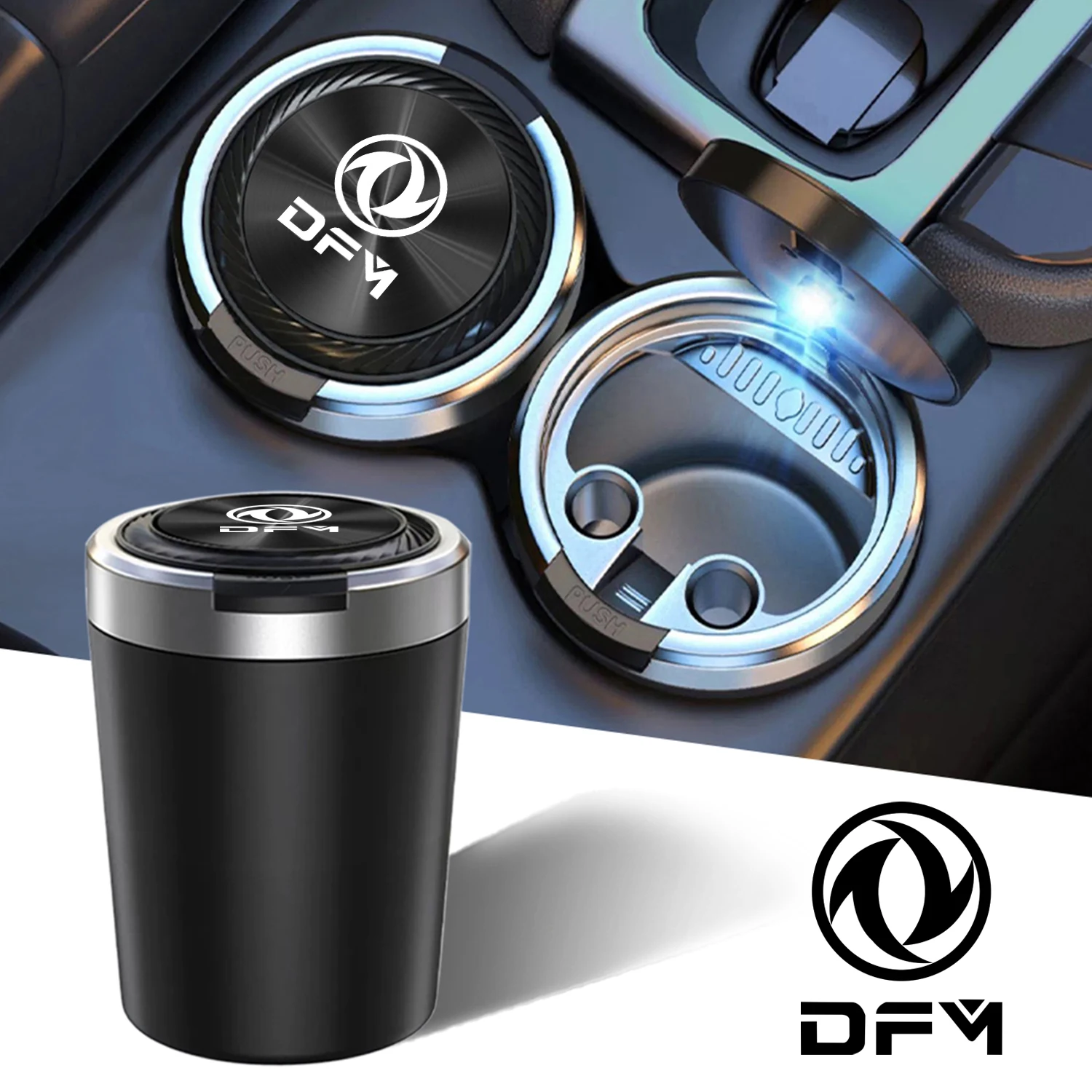 Cenicero de coche con textura, accesorios para dongfeng DFM fengxing s50 ix5 a9 a60 a30 ax4 ax7 gloria 500 560 580 sx5