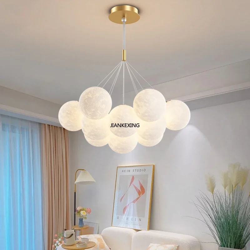 

Modern Bubble Ball LED Pendant Lights For Living Dining Room Office Desks Bedroom Chandelier House Decor SuspensionLight Fixture
