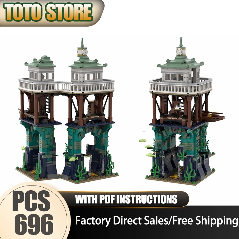 

Популярная модель фильма Moc, строительные кирпичи, модель черного озера, технология, модульная знаменитая сцена, блоки, игрушки, сделай сам, сборка, подарки