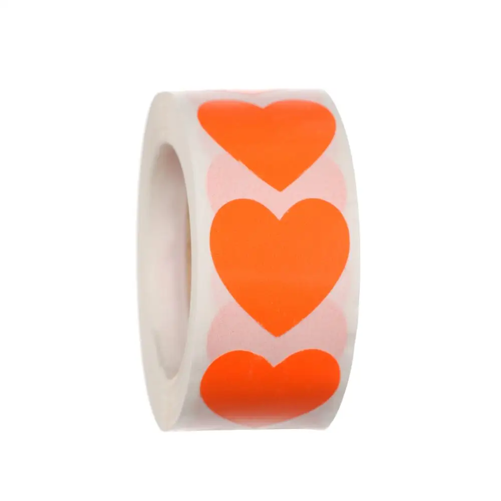 500 Pcs Birthday Party Supplies Home Decor Gift Packaging Seal Labels Sticker Love Heart Shaped Scrapbooking
