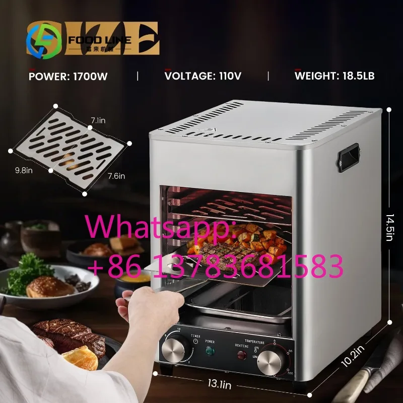 Customized Electric Cooker Built-in Steak Oven Steak Salamanders Stoves Restaurant Household Use Beef Steak Grill Machine