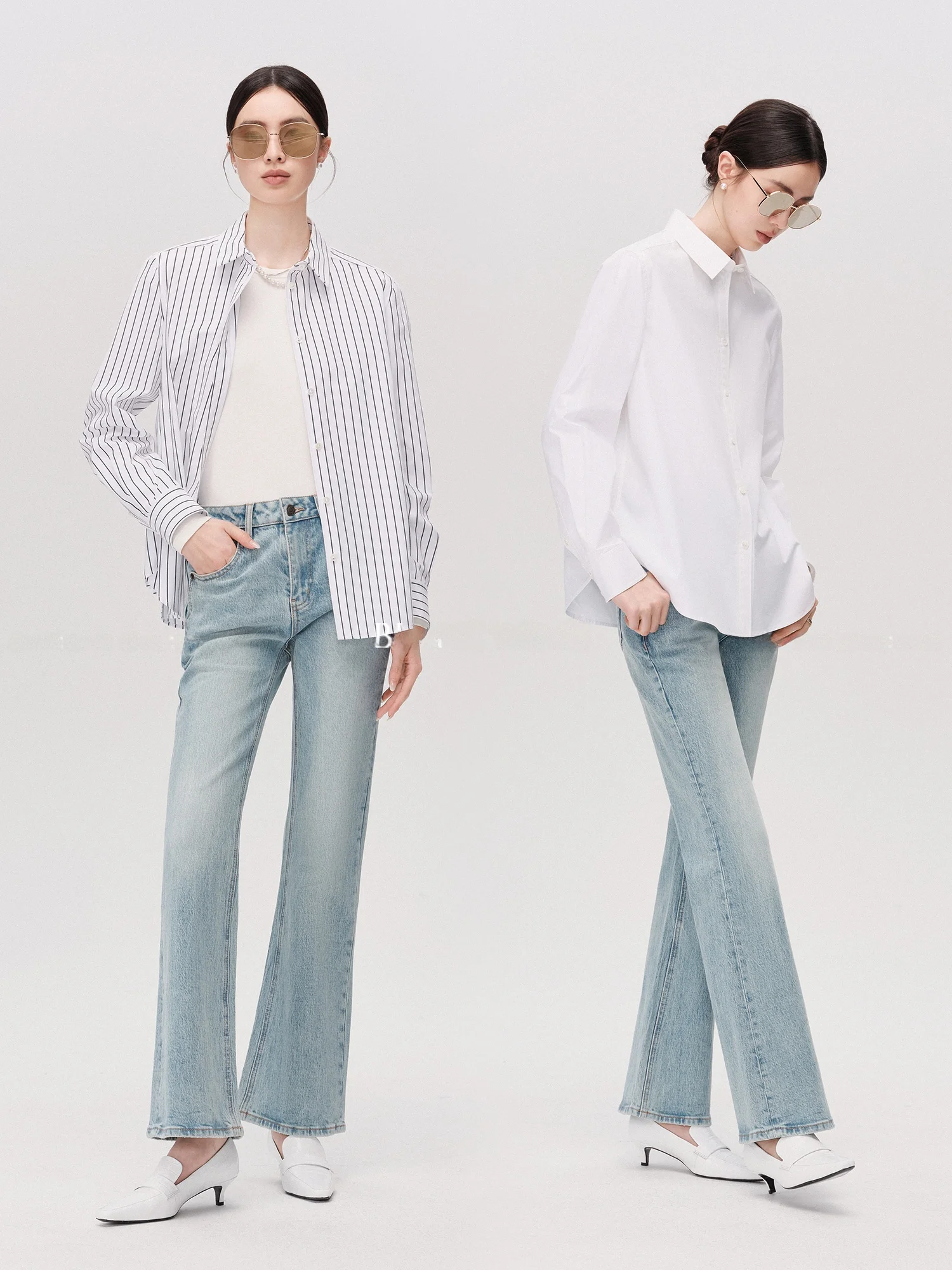 

Джинсы-капри Blancwing из хлопкового денима: любимые супермоделями, легкие расклешенные штанины, мраморный узор, утягивающий эффект, средняя посадка, повседневные