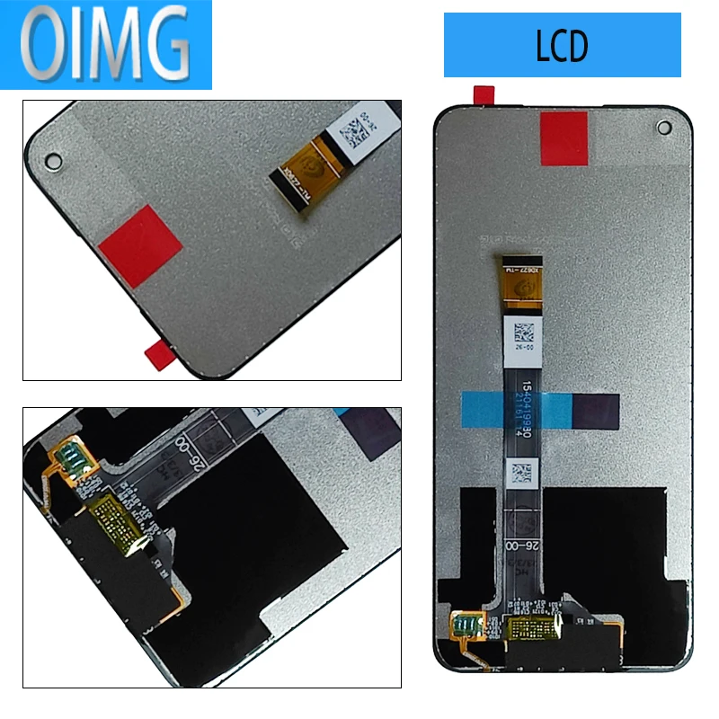 For OPPO Realme 8 5G Original LCD Display with Frame Touch Screen Digitizer Assembl RMX3241 Replacement Parts