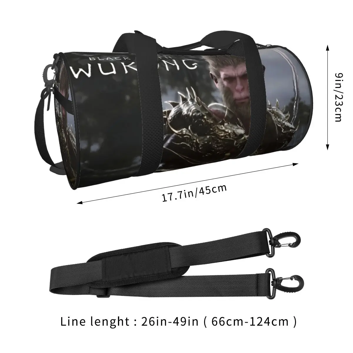 Black Myth Wukong Game 2024 borsa da palestra sportiva per esercizi borse sportive donna uomo Weekender borsone zaino con tasca