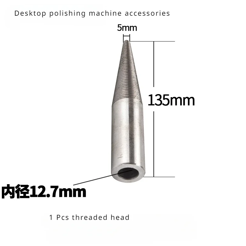 A Pair Taper Spindle Left & Right Installed Shaft for Buffing Polishing Wheels Bench Grinder Parts