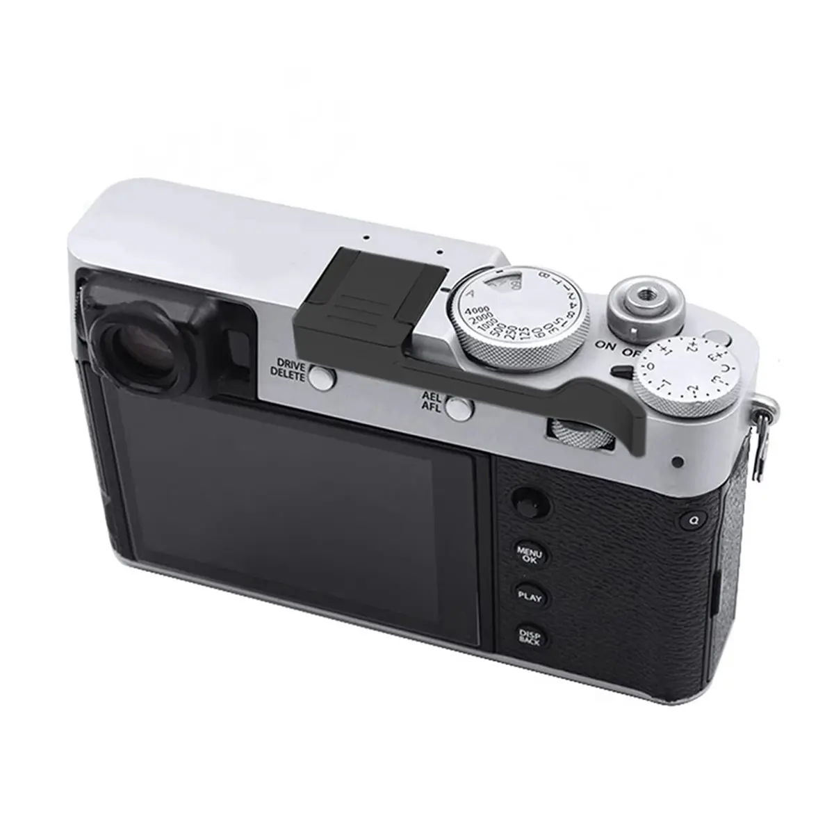 AAAE Metal Hand Grip Hot Shoe Cover for X100VI X100V X100F X-E4 X-E3 X100 Series Camera,Anti-Slip