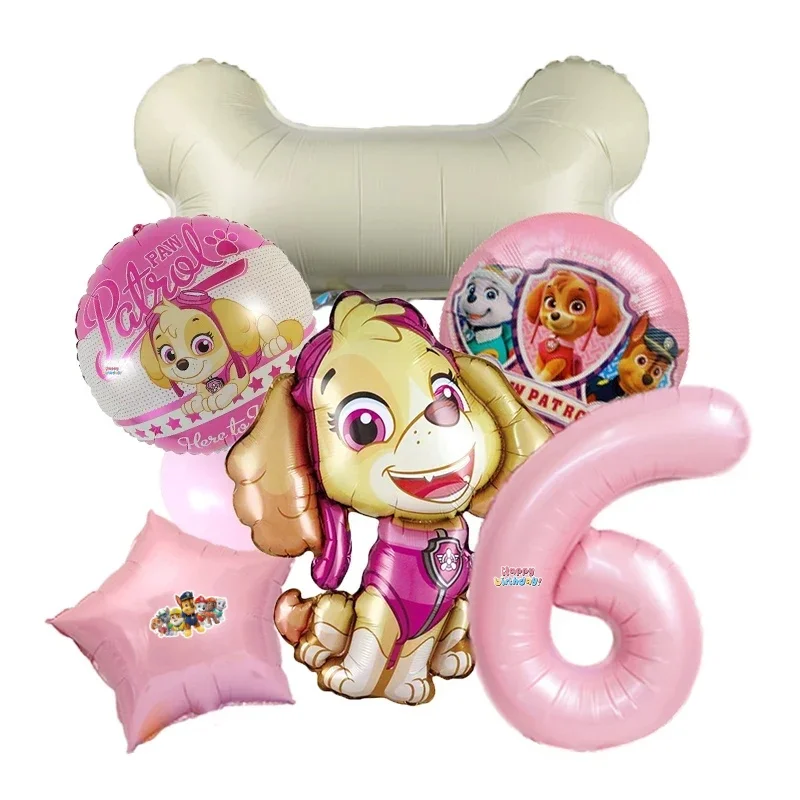 Cartoon Paw Patrol themed party decoration supplies Rescue dog aluminum foil balloon childrens Party Decoration & Supplies gift view 6