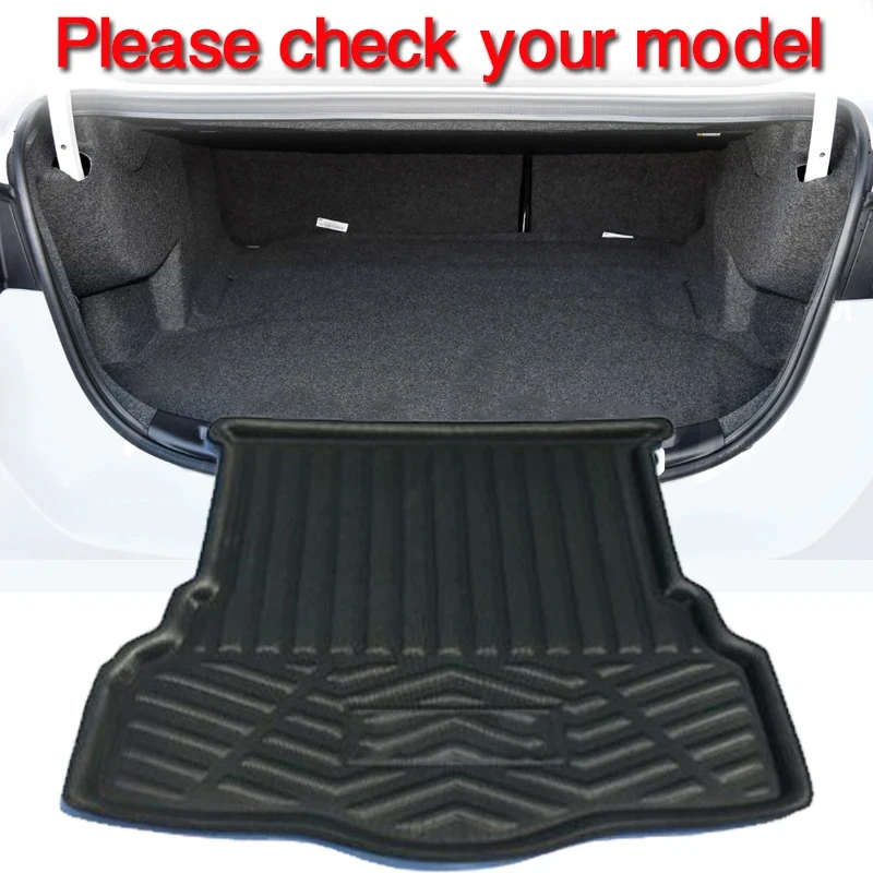 Car Trunk Mats for Ford Mondeo Fusion MK5 2013~2021 2020 Car Cargo Tray Trunk Organizer Pads Rear Mats Accessories EVA Material