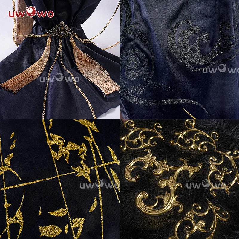 

LQIN STOCK UWOWO Cheshiree Cosplay Game Azur Lanee Cheshiree Cait Sith Crooner Gown Cosplay Costume with shawl Halloween Costume