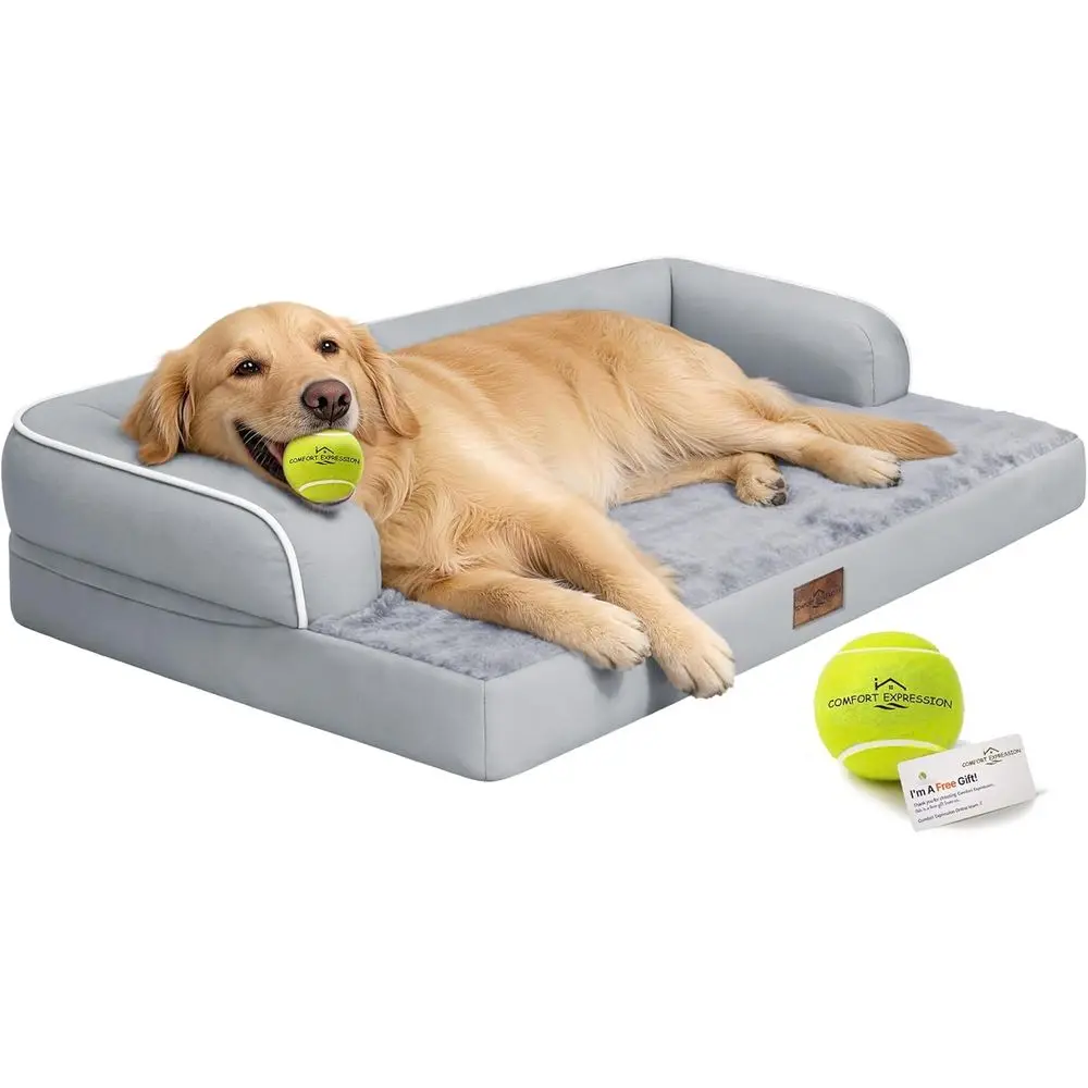 Orthopedic XL Dog Bed - Washable & Waterproof Large Pet Couch with Removable Cover, 42 x 30