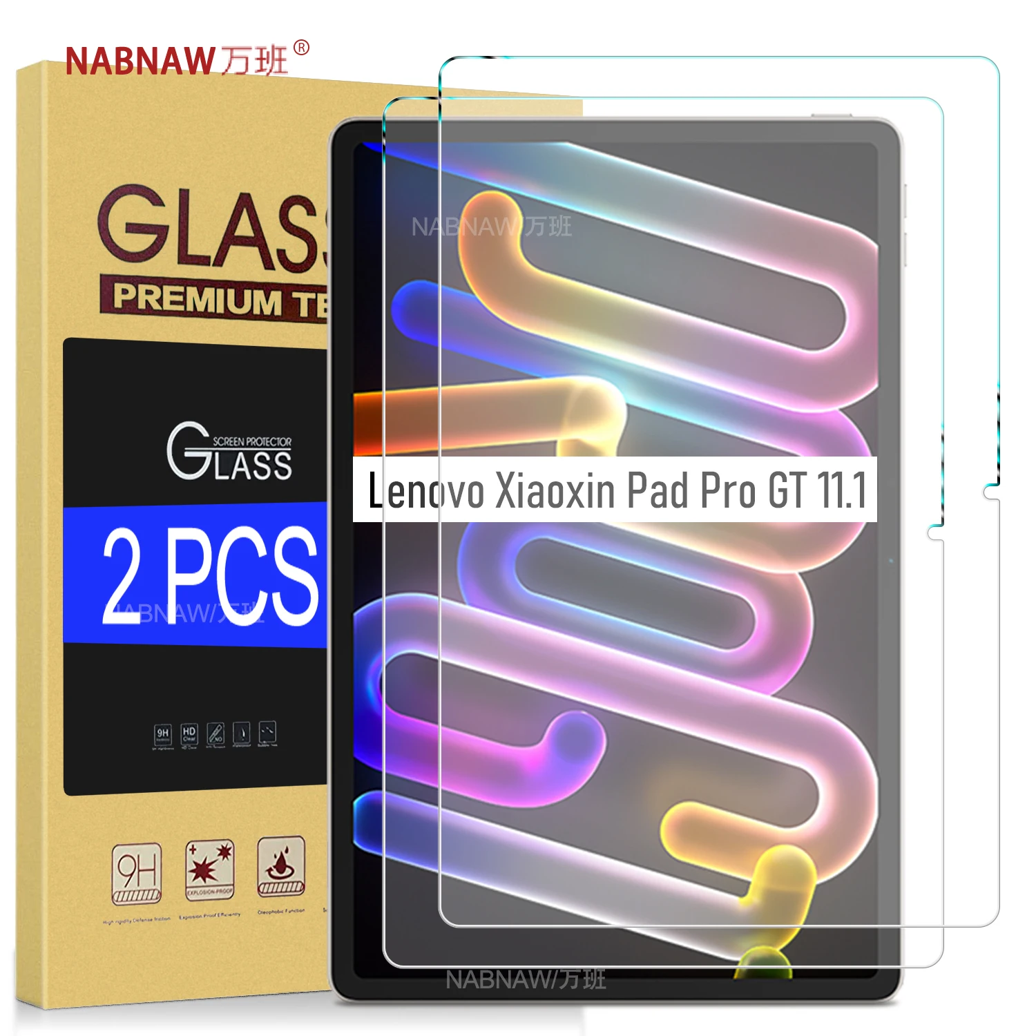 

For Lenovo Xiaoxin Pad Pro GT Tempered Glass Film Screen Protector For Xiaoxin Pad Pro GT 11.1 Anti Scratch HD Cover 2-Pack