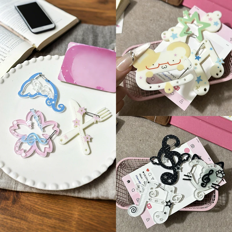 الإبداعية شكل حلقة تسلق كليب الكورية خيمة اليد الديكور الأزياء على ظهره قلادة حقيبة بنقوش كرتونية سحر حقيبة الظهر الملحقات #1