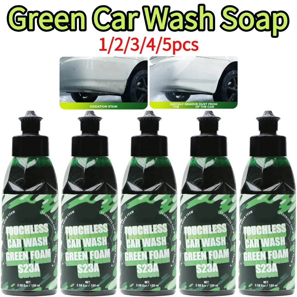 Green Car Wash Soap Gloss Enhancing Foaming Auto Shampoo für Schaumpistolenanwendung Effizientes Waschen Grüne schäumende Autowaschseife