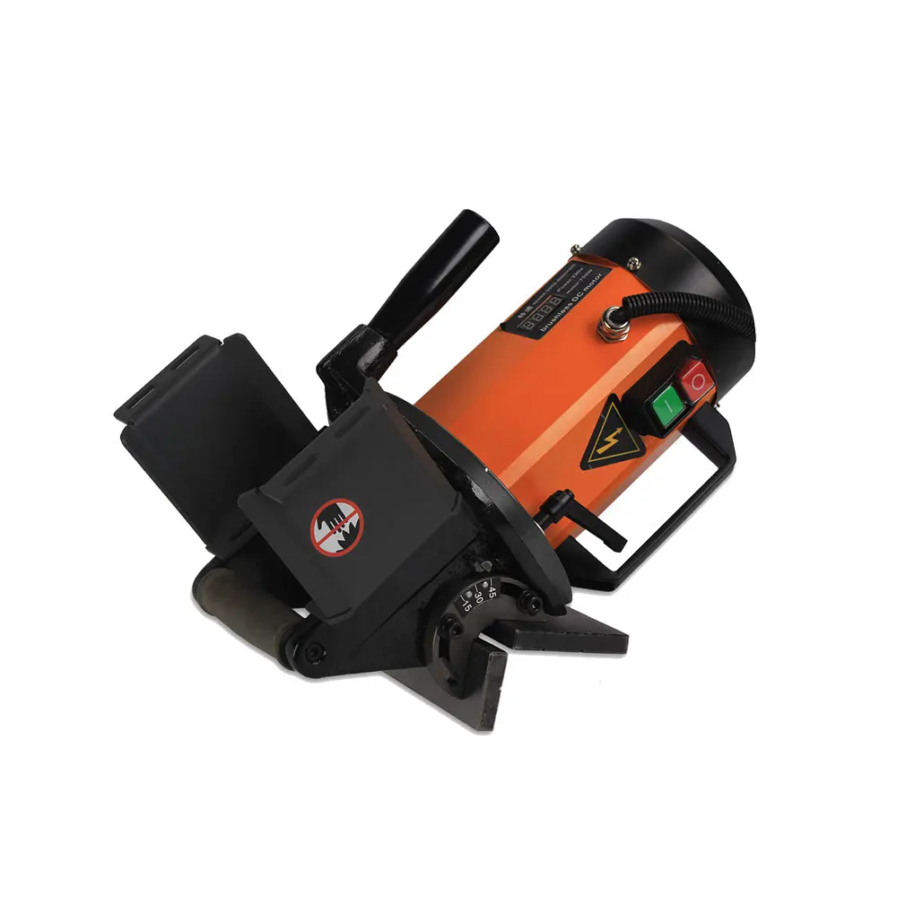 ماكينة شطب محمولة TX-R200A بزاوية 220 فولت 750 وات 15 ° -45 °   آلة الشطب ذات الزاوية اليمنى آلة طحن الشطب بالقالب