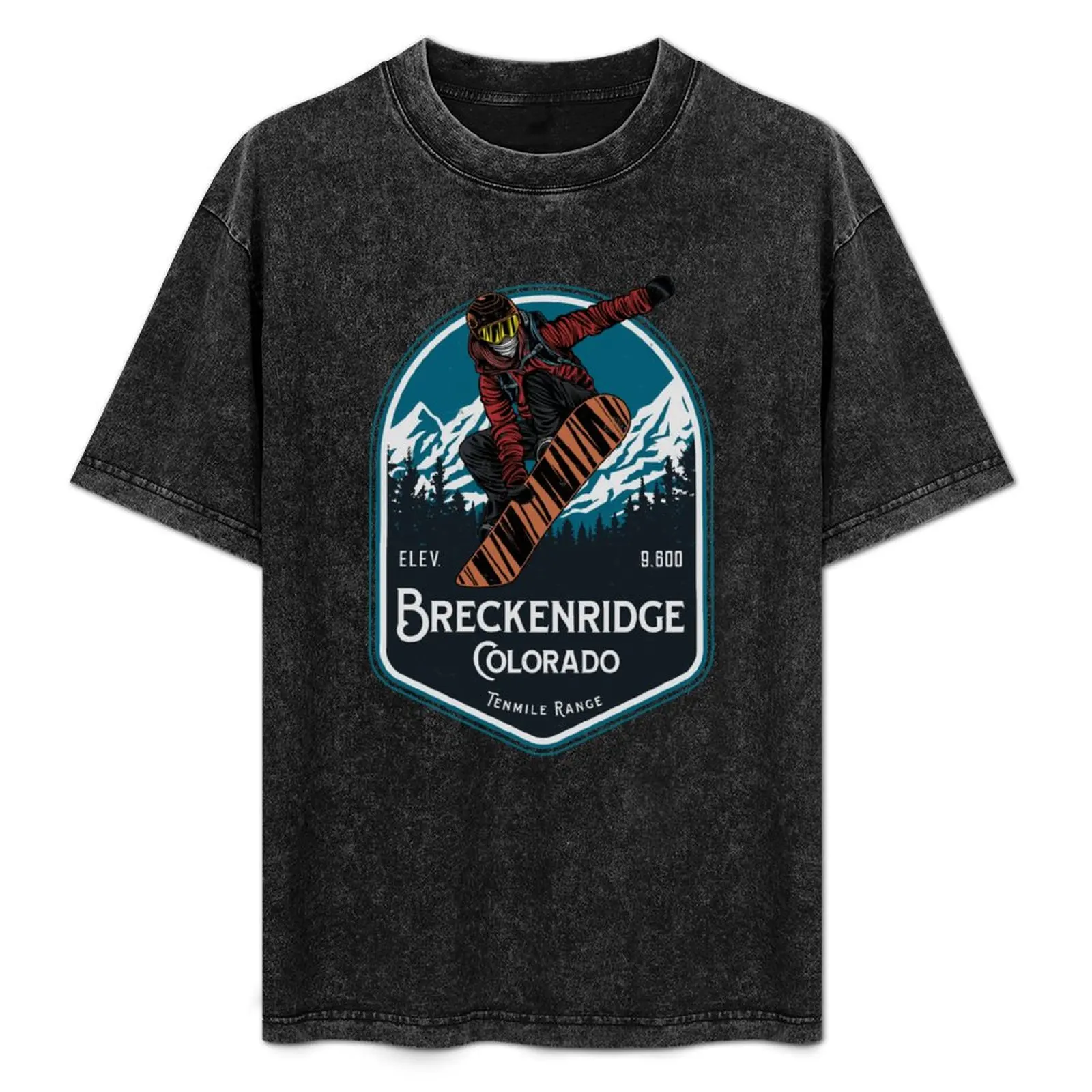 

Breckenridge Colorado Snowboarding T-Shirt t shirts for man graphic tees t shirts for man cotton soft T-Shirt