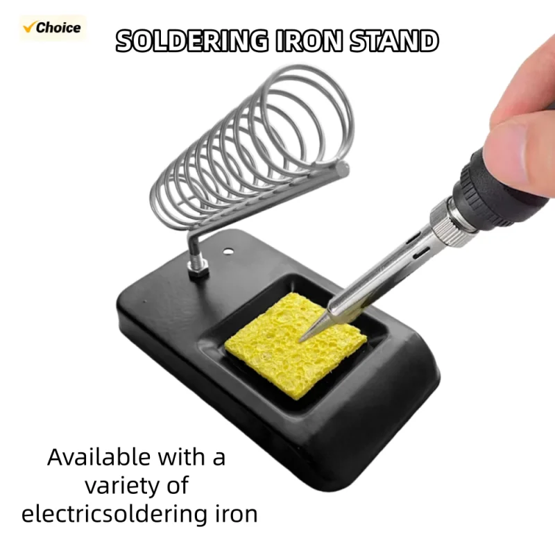 

Soldering Iron Metal Rectangle Stand Holder Base Solder Support Station Detachable Electric Soldering Iron Accessories
