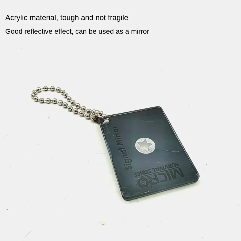 مرآة إشارة أكريليك متعددة الوظائف ، نجاة خارجية محمولة ، أدوات ميدانية عاكسة ، ملحقات معدات المغامرة ، جديدة #2