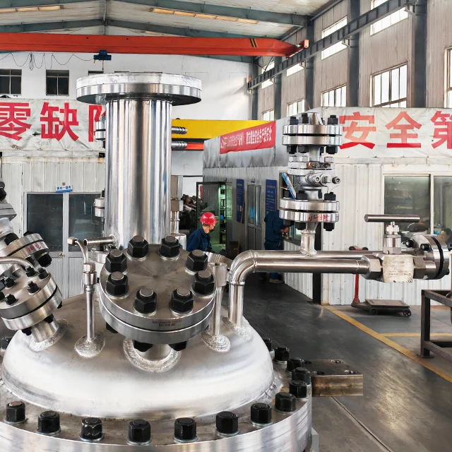 ASME-U CE EAC 200 L SS 316 Stainless Steel High Pressure Pilot Chemical Autoclave Vessel With Stirrer And Reaction Fittings