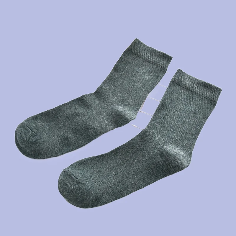 Chaussettes rétro en coton pour hommes d'affaires, tube moyen, simple, japonais, printemps, été, document solide, 5/10 paires, ins