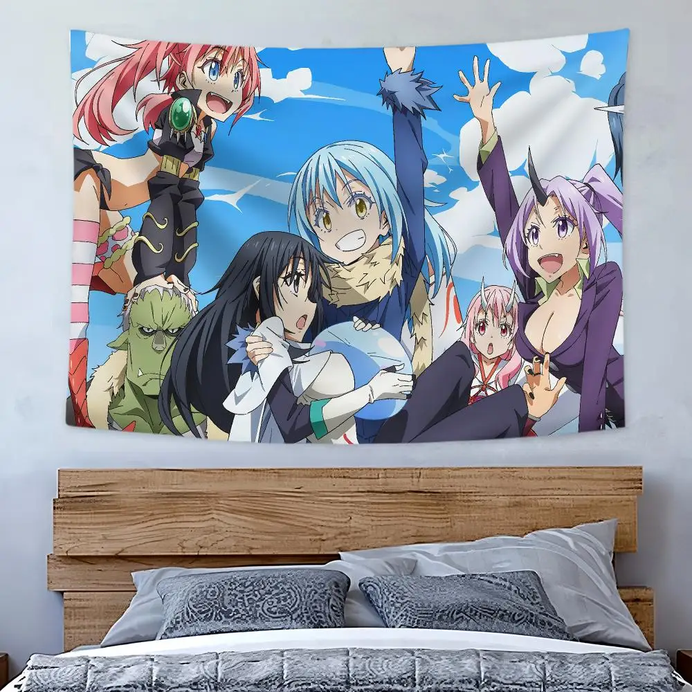 That Time I Got Reincarnated as a Slime Tapestry Art Decor Banner Microfiber Backdrop for Bedroom Living Room Bar Garden Party