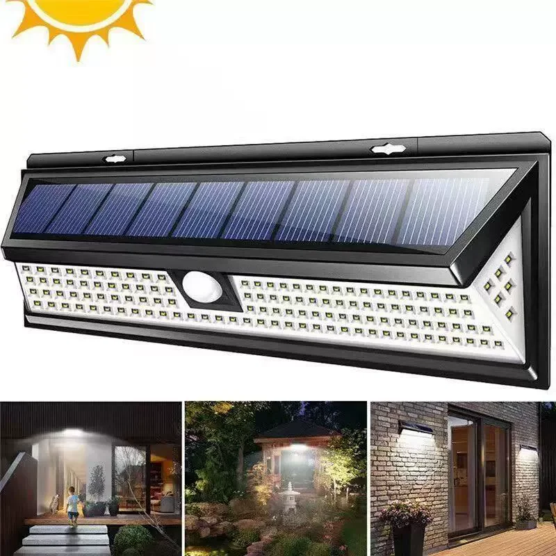 1PCS LED Motion Sensor Lights 3 Modes Outdoor LED Lamp Solar Wall Light IP65 Waterproof Porch Balcony Countyard Fence Lighting