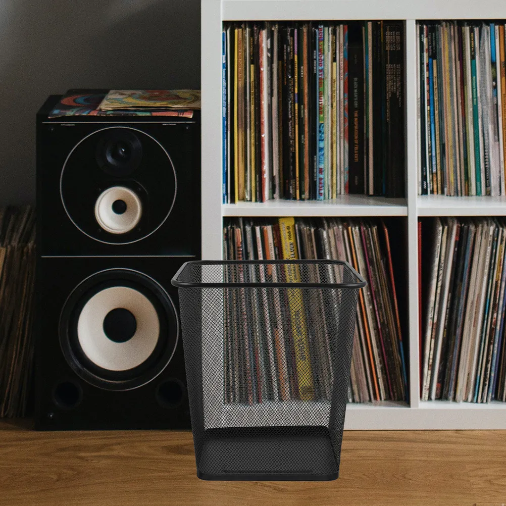 

2 шт. металлические сетчатые мусорные корзины с устойчивой к царапинам железной рамой для дома, офиса, спальни, кухни, кабинета