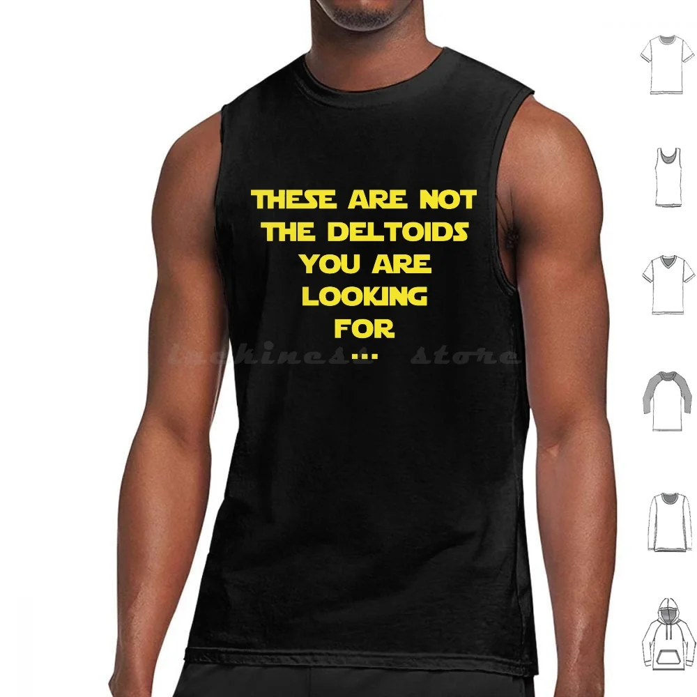 These Are Not The Deltoids You Are Looking For ... Tank Tops Print Cotton Droids Geek Manager Project Manager Shoulders