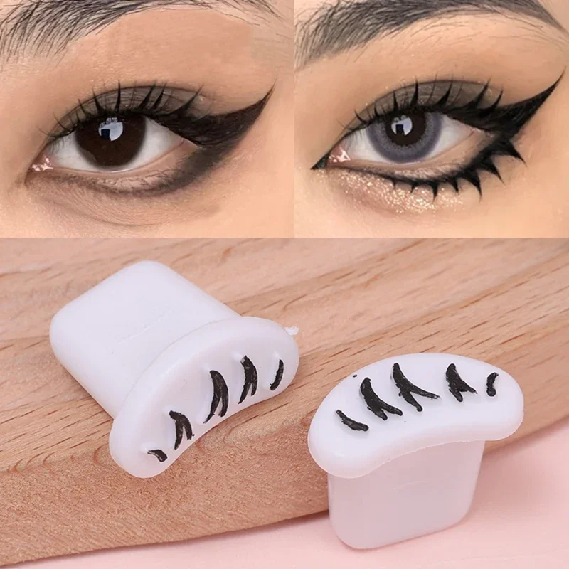 V-Shaped Simulation Lower Lashes Stamp Eyes Makeup Cosmetics Tools Natural Long Lasting Lazy Eyelashes Assistant Extension Tool