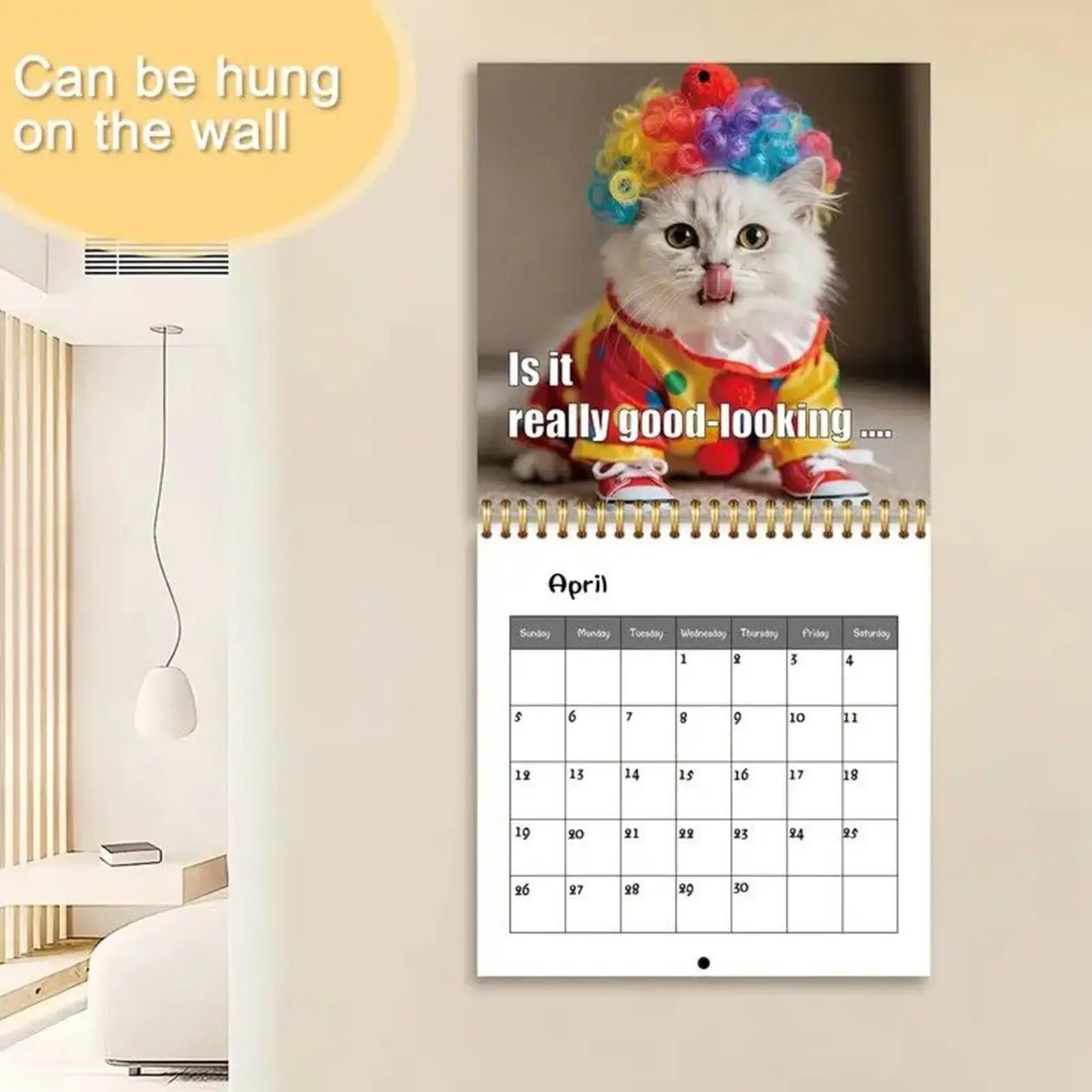 2026 Cute Cat Calendar Planner With Monthly Layouts January To December, Birthday & Holiday Gift ,Christmas, Halloween