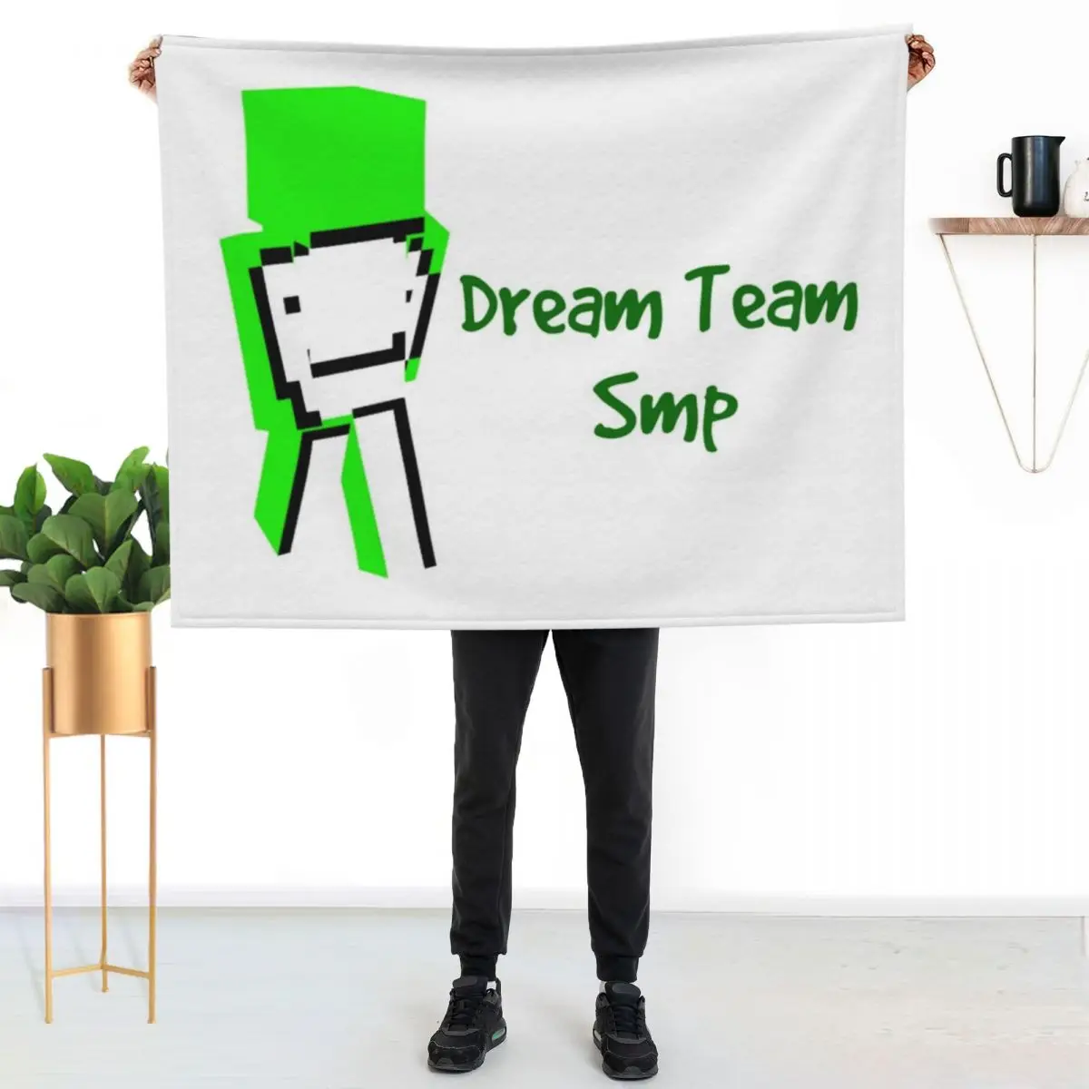 

Dream Team SMP design 2 Throw Blanket Foldable Soft Warm Blanket for Outdoor Use