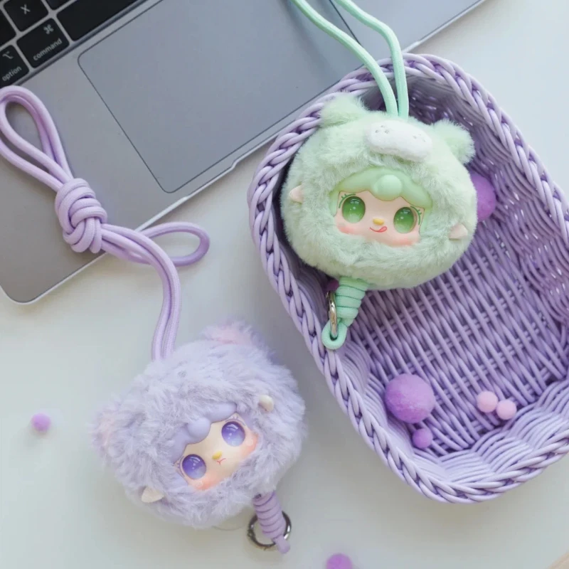 Yooki V7 Mini Zoo Vinyl Pluche Blind Box Knuffel Kawaii Mobiele Telefoon Hangend Touw Pop Decoratie Mystery Box Festival Geschenken