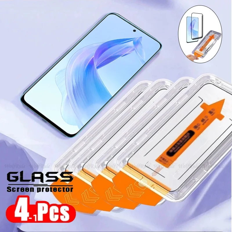 1/2/3/4 Stück Schutzglas für Honor 90 Lite, 9H Vollständige Einfache Installation, Staubfreier Displayschutz für Huawei Honor 90 Lite