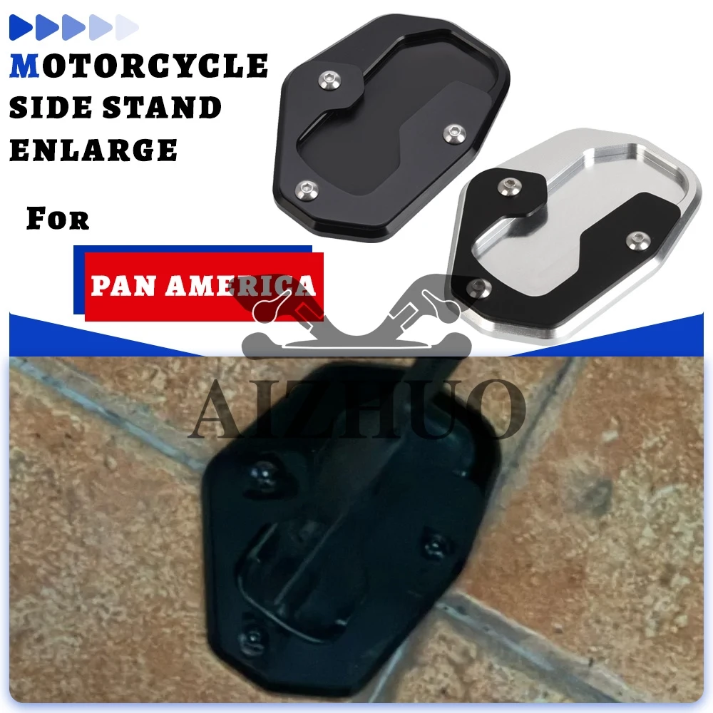 

For Pan America RA1250 RA11250 Special 1250 RA1250S PanAmerica 2021-2023 Motorcycle Side Stand Enlarge Kickstand Plate Pad
