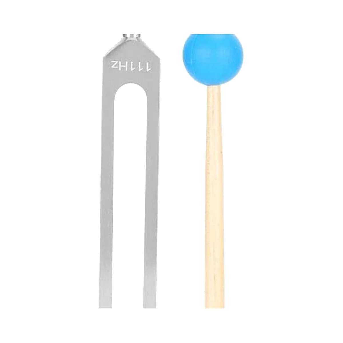 Aluminum Alloy Tuning Forks,111Hz Tuning Fork with Hammers for Nervous System Testing Sound Healing Therapy,Silver