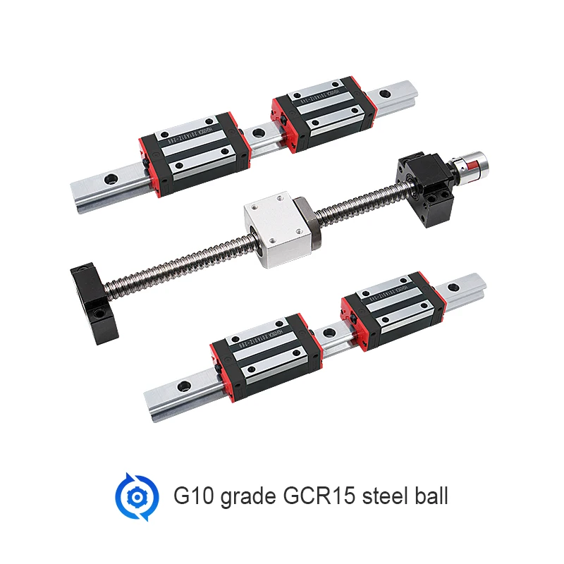 Cnc Vierkante Lineaire Rail Kit 2 Stuks HGR15 HGR20 4Pcs HGH15CA HGH20CA Slides Blok 1Set Bal Schroef Kit SFU1610 2010 Voor Cnc Router