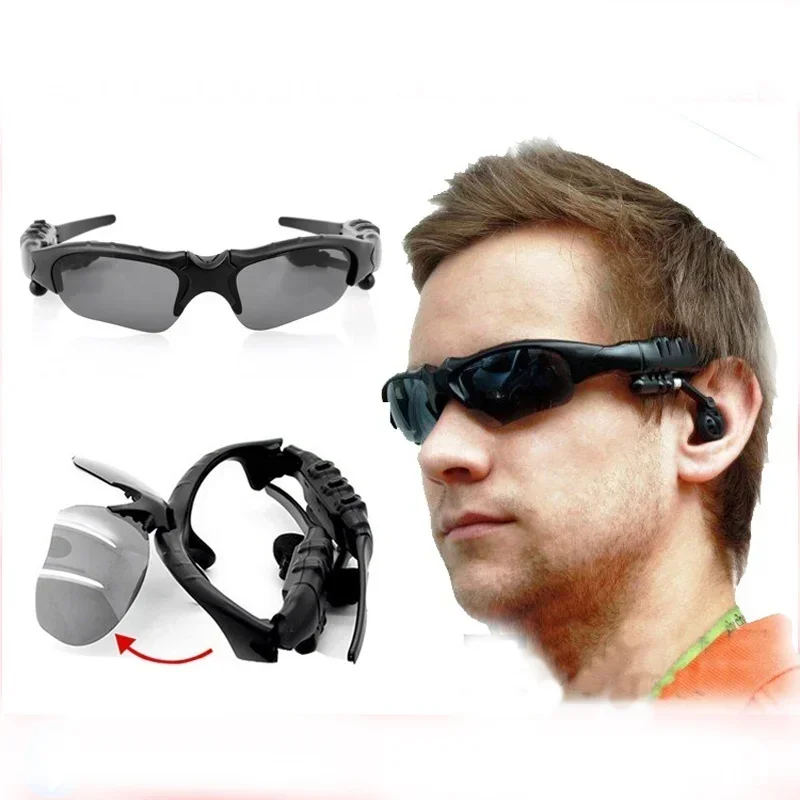 Wireless 4.1 Bluetooth Audio Sun Glasses Cycling Surround Sound Headphones Listen To Music Call Motocross Polarized Sunglasses