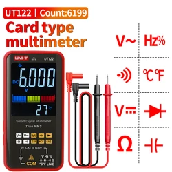 UNI-T UT122 Digital Smart DC/AC Voltage Multimeter Capacitor Diode NCV Auto Range Tester with Flashlight Backlight