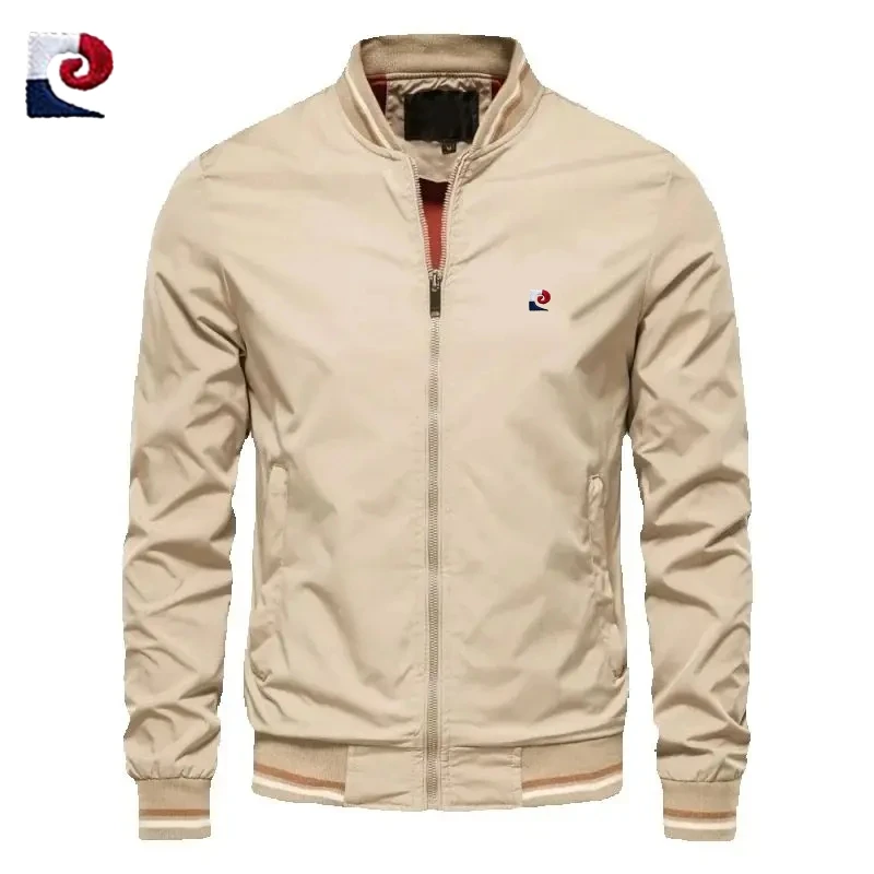 

Spring and Autumn men's high-quality stand collar casual jacket, new fashionable casual outdoor sports versatile jacket