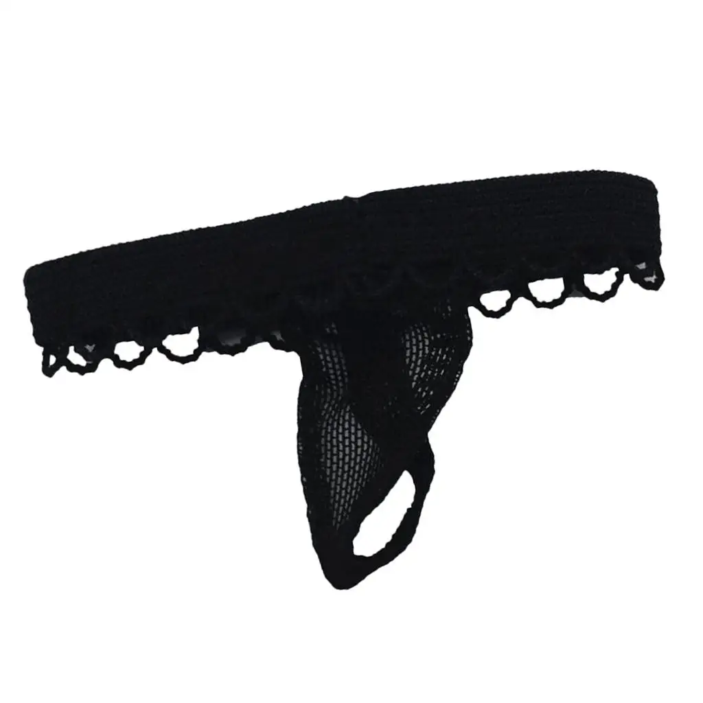 

Simulation Black Lace Thong 1/6 Female Briefs Action Figure Clothes for 12 Inch Figure Display