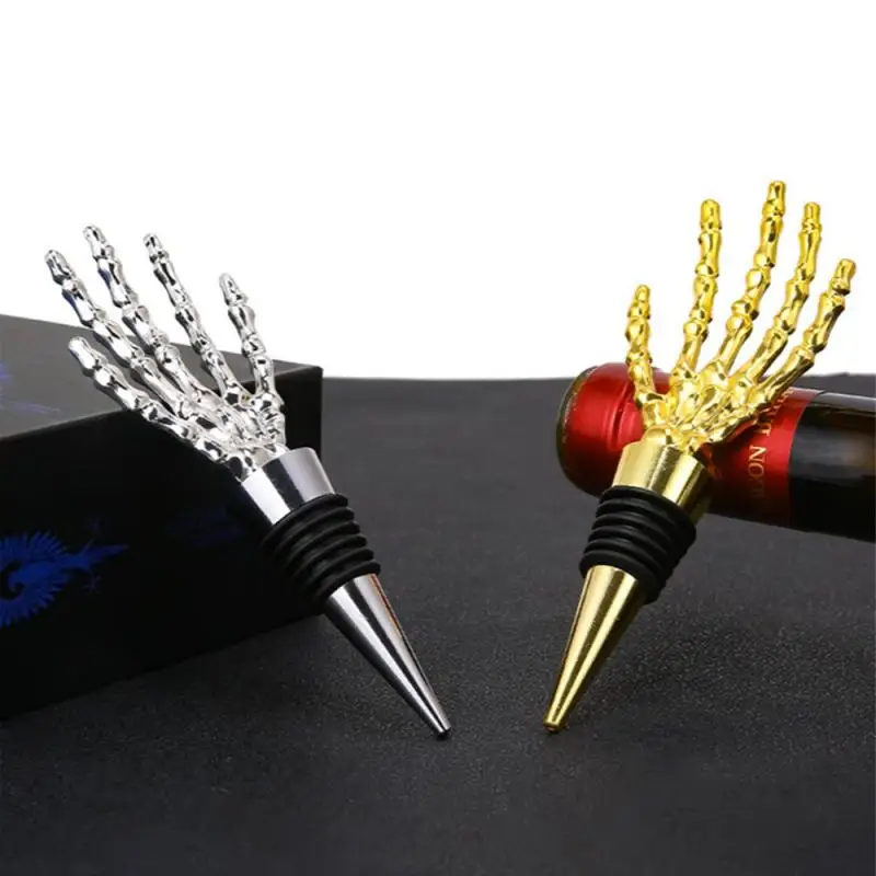 النبيذ مثبت زجاجي أسلوب بسيط فراغ ختم تأخير الأكسدة اليد العظام على شكل إبقاء النبيذ Freash بار اكسسوارات الديكور الإبداعية #2