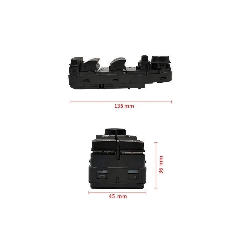 Voor 5-serie E60 06-10 Echt Driver Raamheffer Spiegel Schakelaar Control Unit 6131 9122 113/61319122112